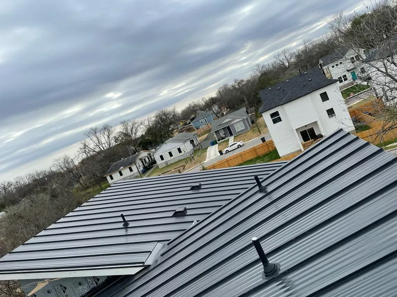 Standing seam metal roof panels with vents for Skylight Repair in Latrobe